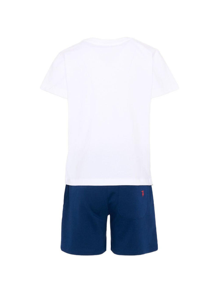 Completo bianco/blu per bambino TIP26008K WHIBLU Trussardi Kids 
