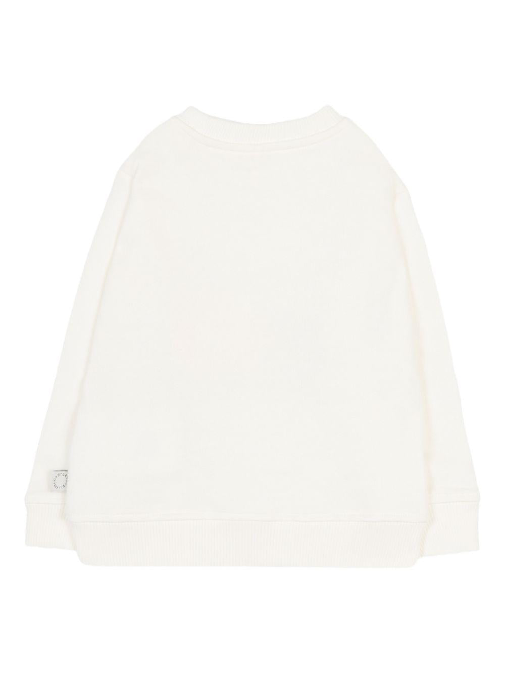 Felpa bianca per neonata TY4010Z0499 101 Stella McCartney Kids 