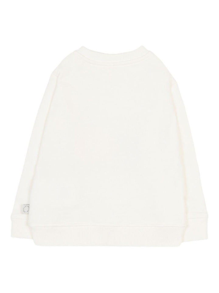Felpa bianca per neonata TY4010Z0499 101 Stella McCartney Kids 