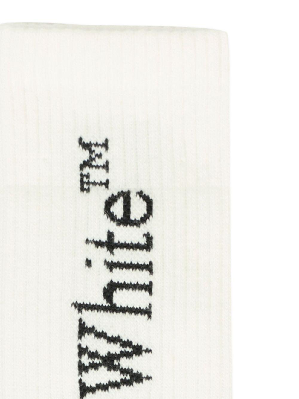 Calza bianca per bambino OBRA003C99KNI004 0110 Off White Kids 