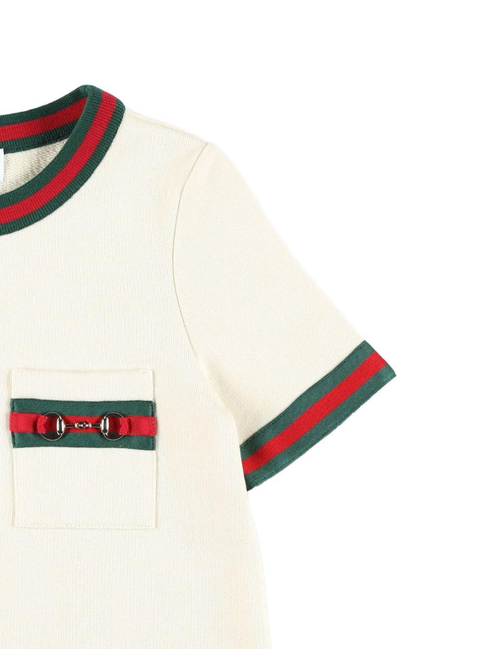 Abito bianco sporco per bambina 718772XJHR9 9908 Gucci Kids 