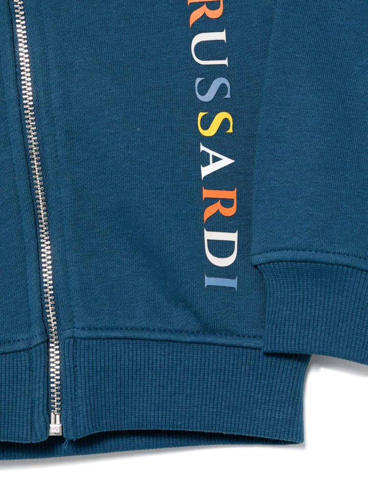 Ocean Blue Baby Sweatshirt with Logo