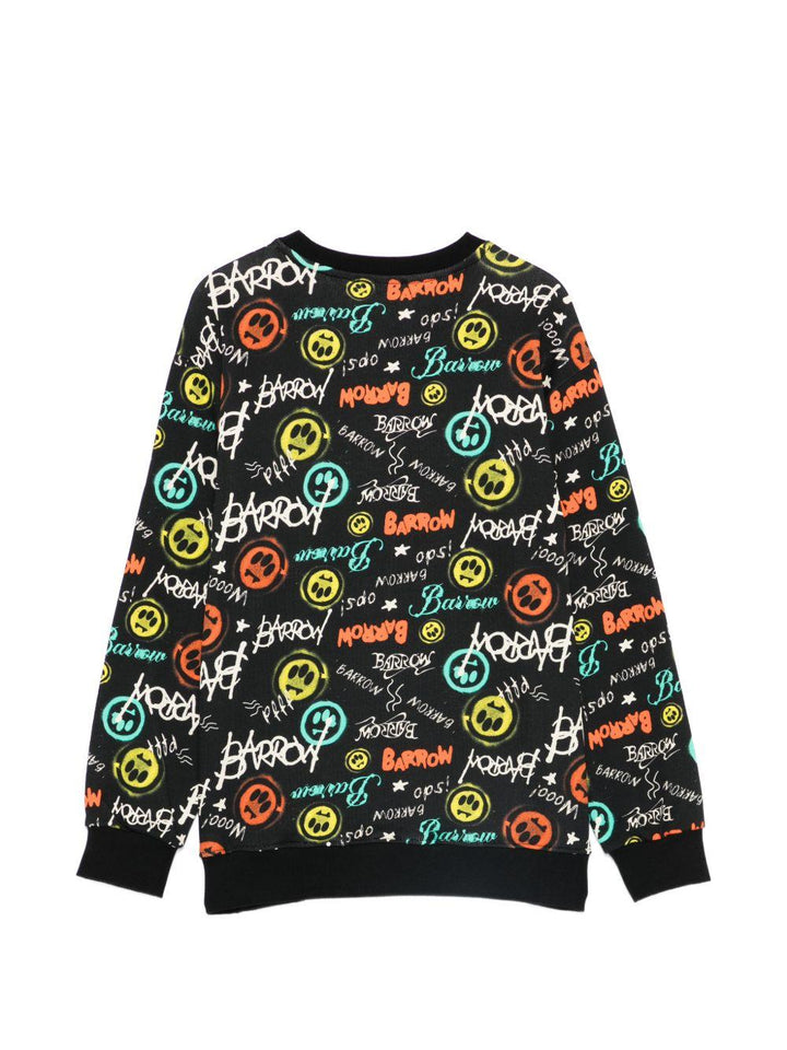 Felpa nera per bambino S6BKJUSW048 110 Barrow Kids 