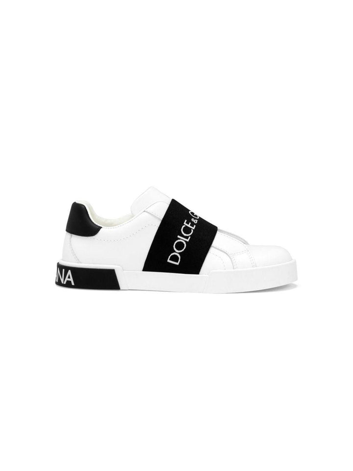 Sneakers bianche/nere per bambino DA5192AD825 89697 Dolce & Gabbana Kids 