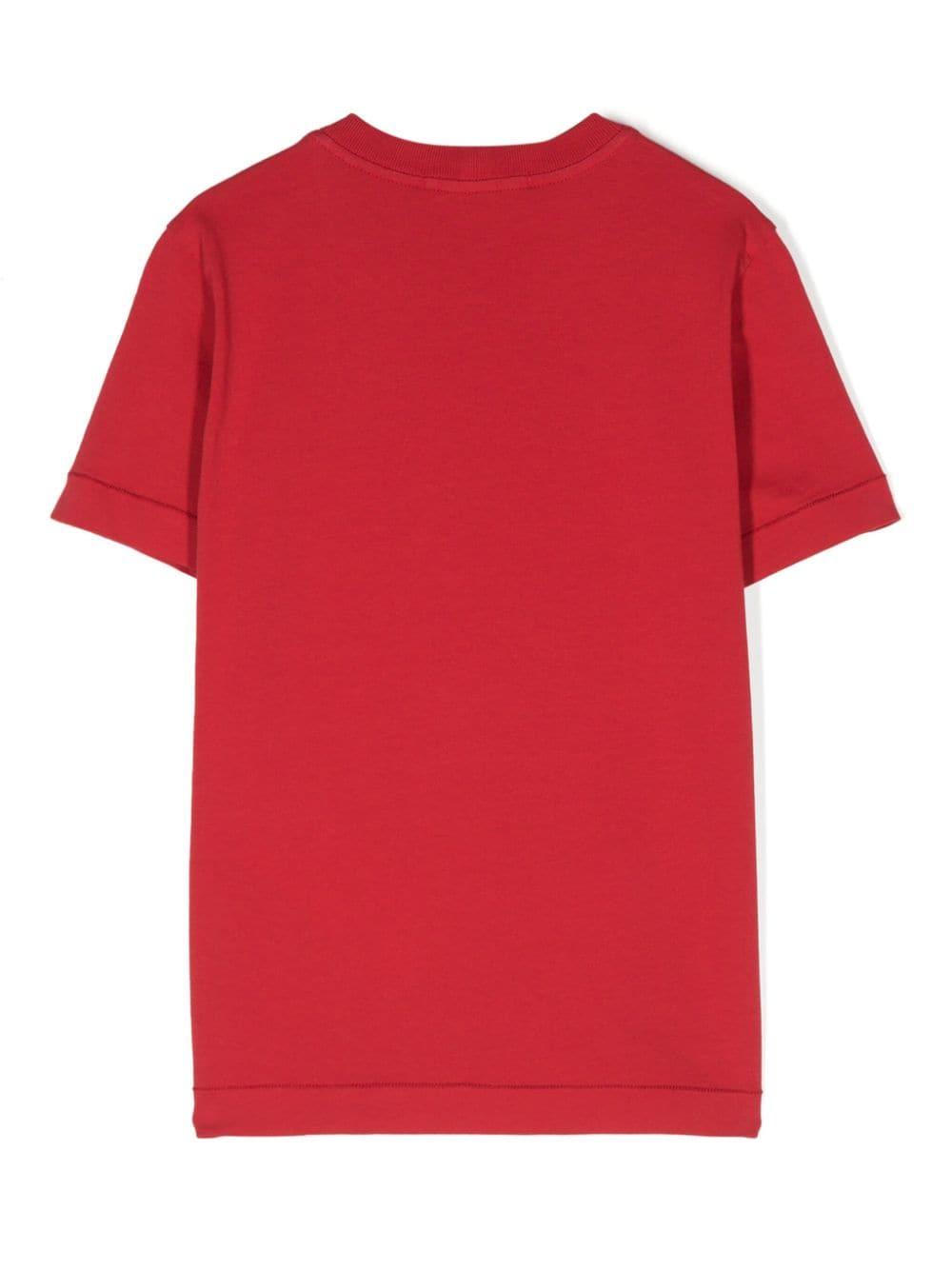 T-shirt per bambino in cotone rossa