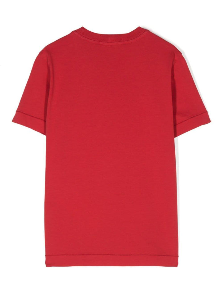 T-shirt per bambino in cotone rossa