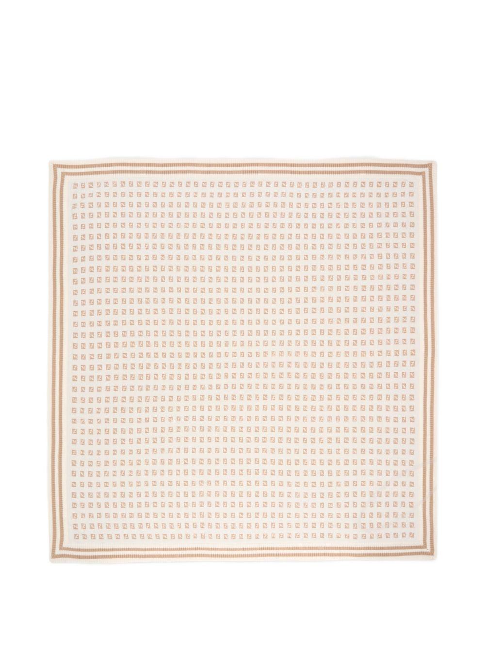 Coperta beige/naturale per neonato BUJ325AYMY F1PCP Fendi Kids 