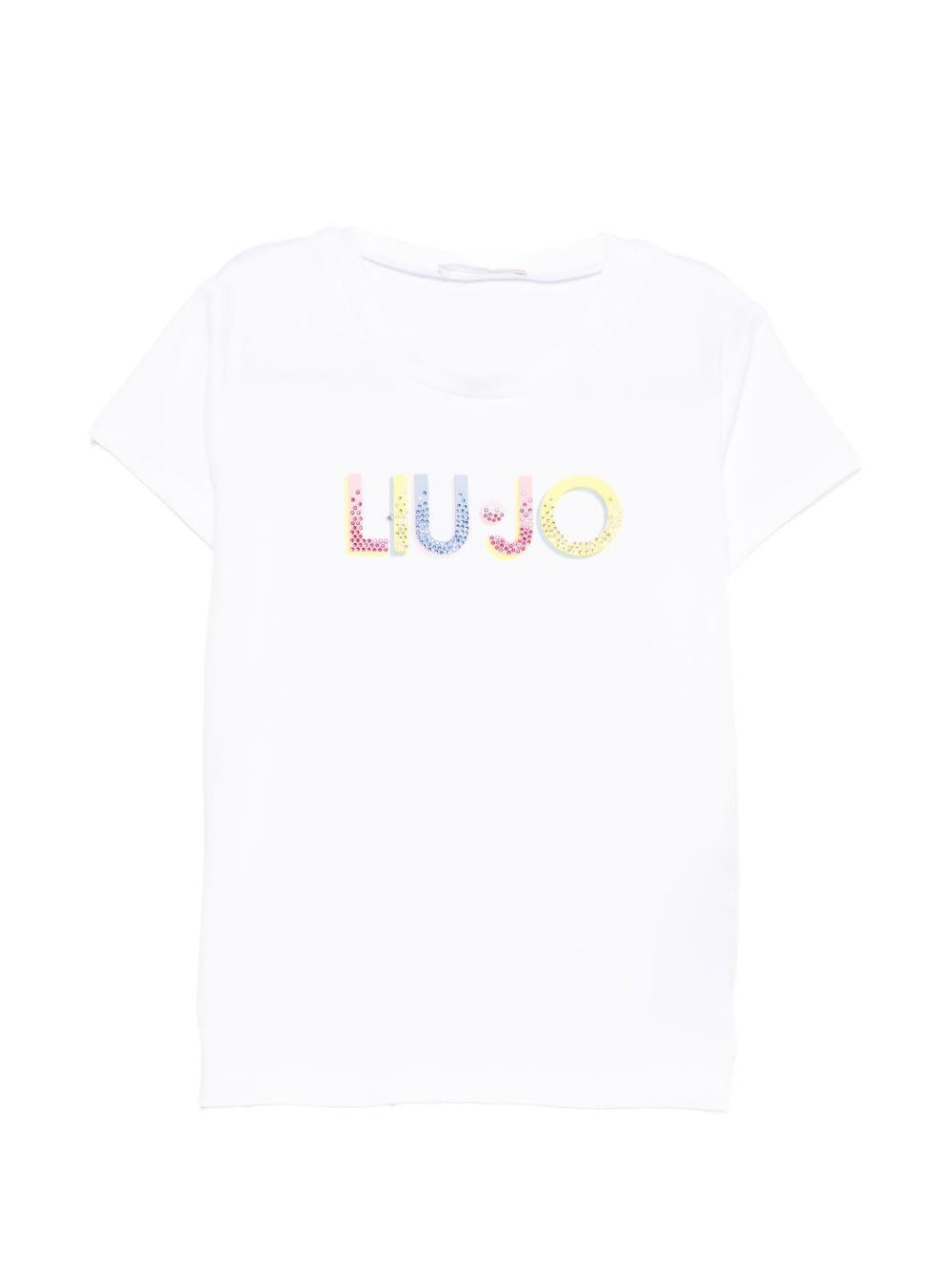 T-shirt bianco per bambina KA6028JS003 10601 Liu Jo 