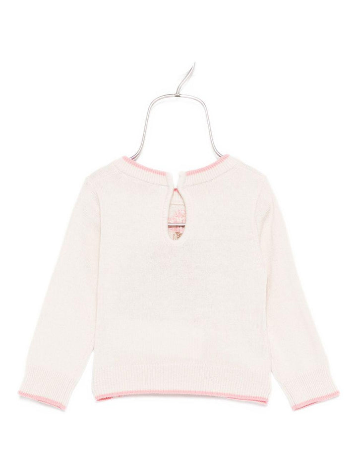 Maglione beige per neonata 39F6086091 0290 Monnalisa Kids 