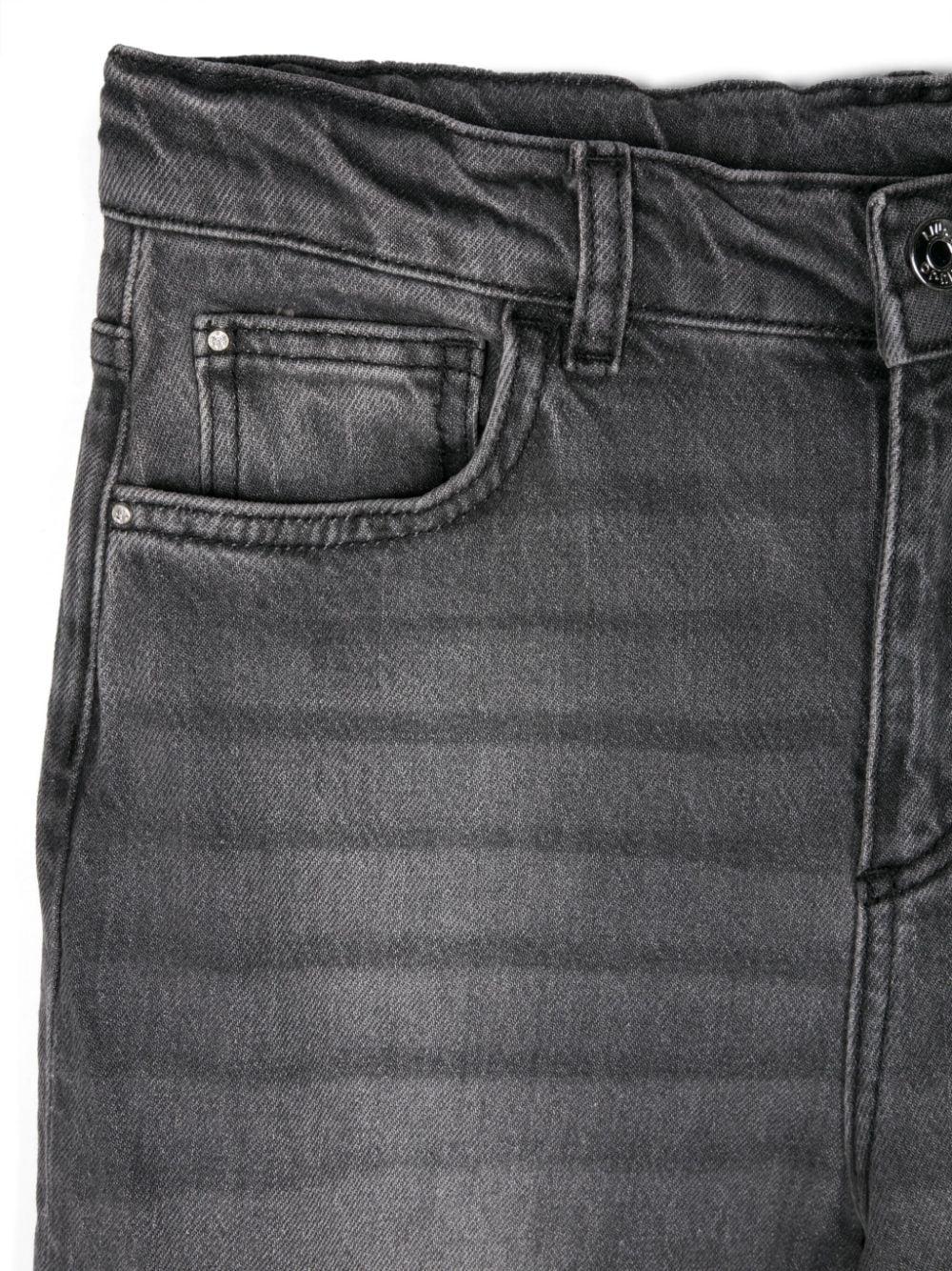 Black faded jeans for girls