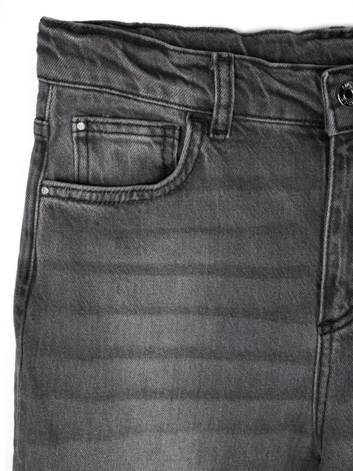 Black faded jeans for girls