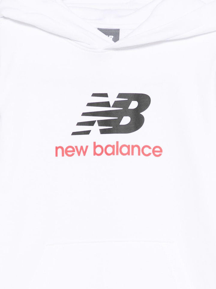 Felpa bianca per bambino LAKB0273 BWE New Balance Kids 
