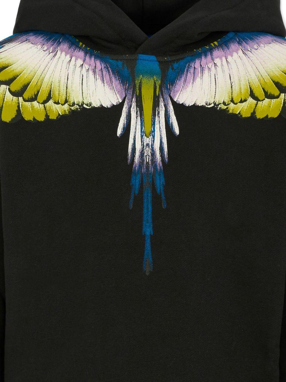 Felpa nera per bambino F5CMJBHS061 110 Marcelo Burlon Kids 