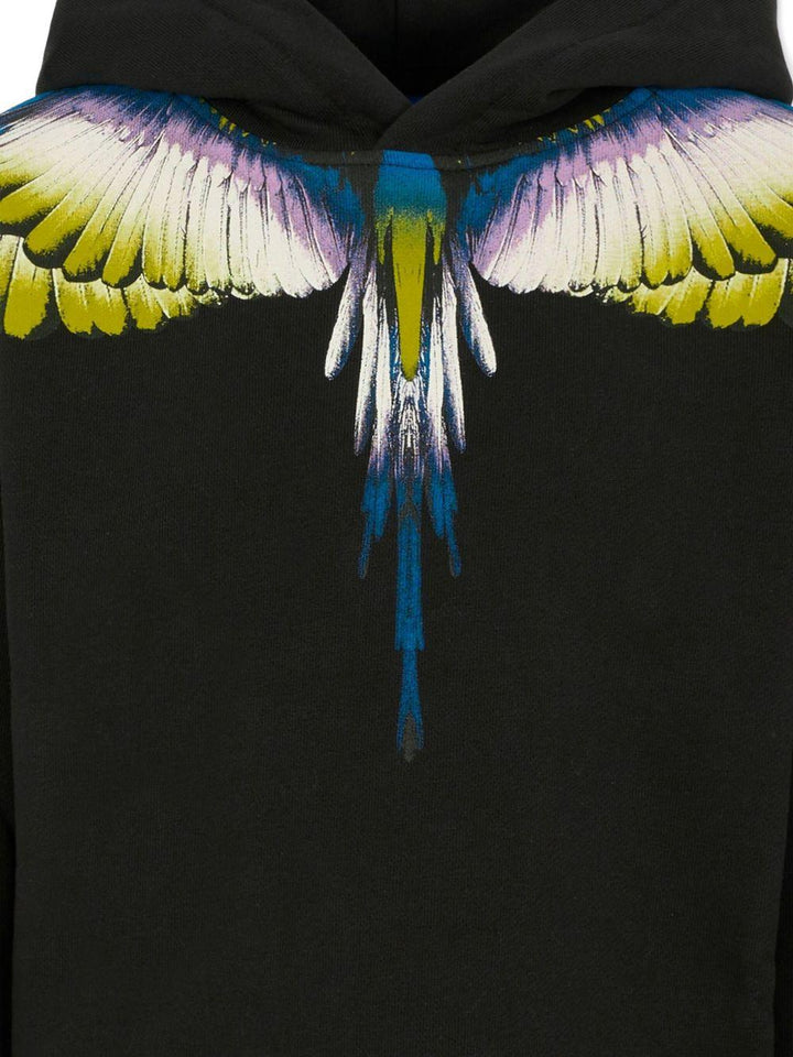 Felpa nera per bambino F5CMJBHS061 110 Marcelo Burlon Kids 