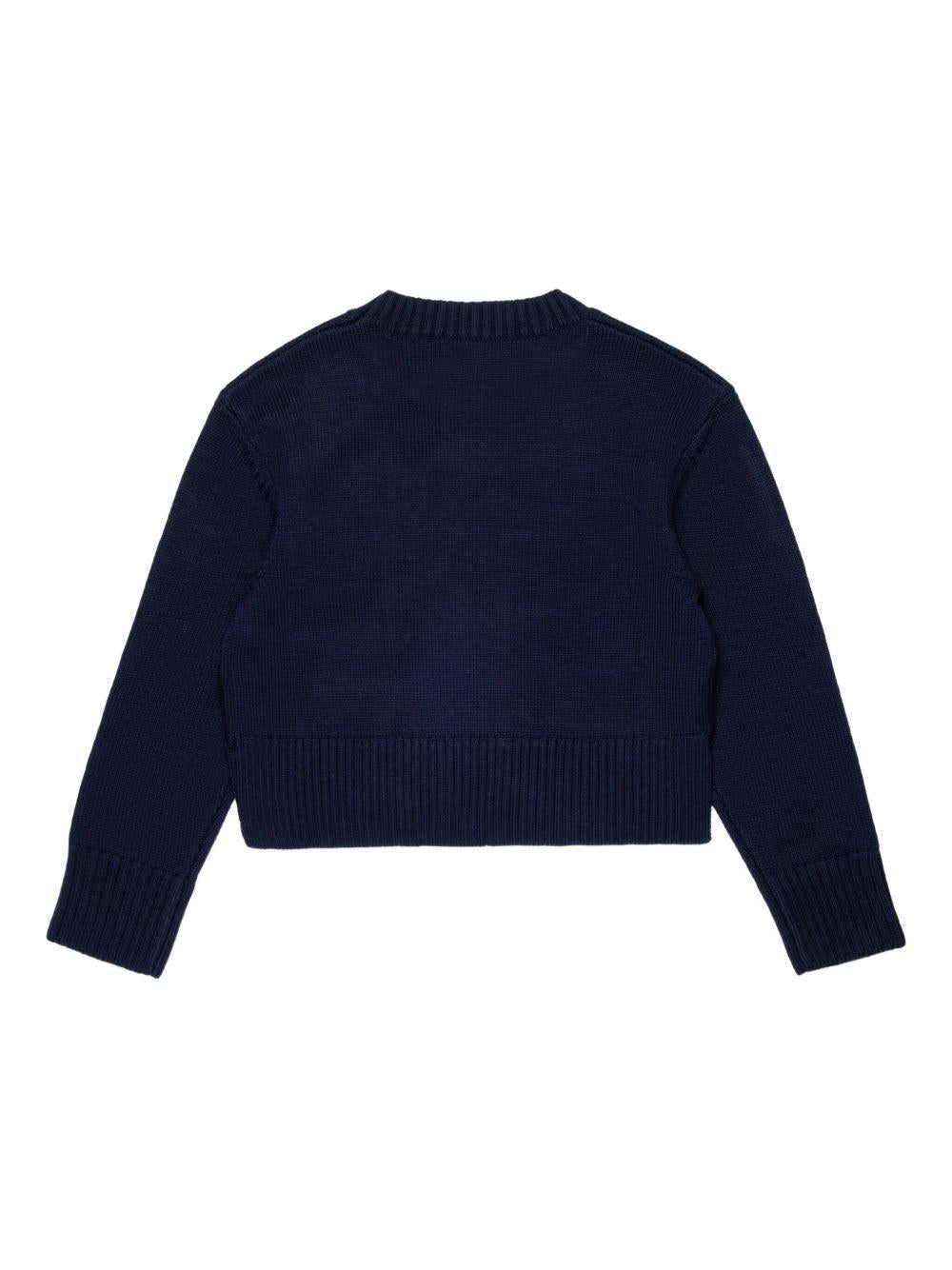 Maglione blu notte per bambina MX0251MX043 MX853 Max&co Kids 