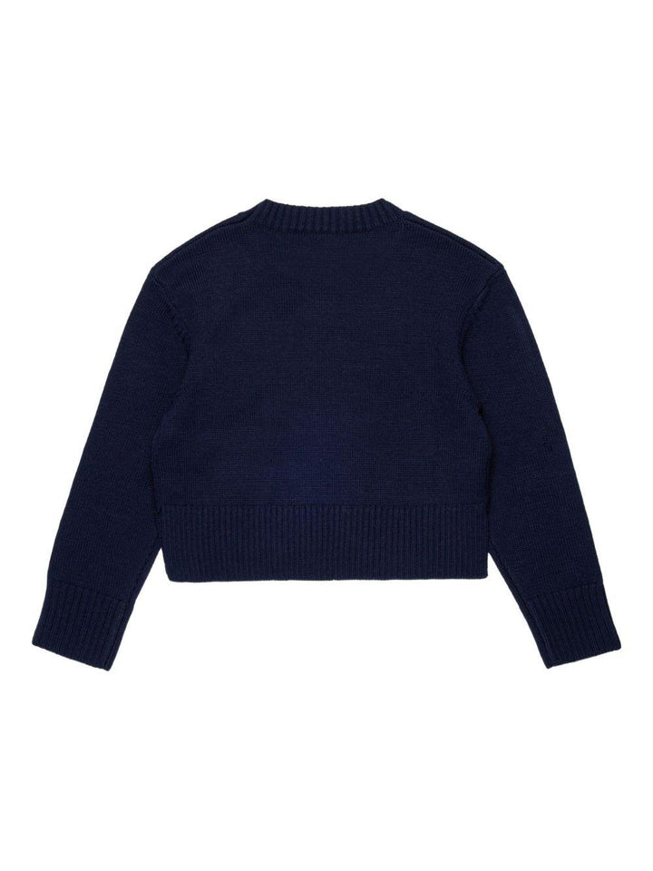 Maglione blu notte per bambina MX0251MX043 MX853 Max&co Kids 