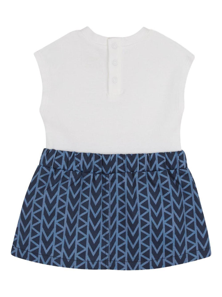 Abito bianco/blu per neonata R30550 Z10 Michael Kors Kids 