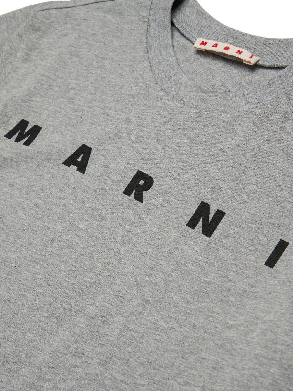 T-shirt grigia per bambino M002MVM00RF 0M923 Marni Kids 