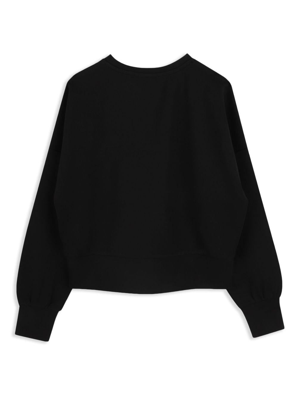 Felpa nera per bambina Z30469 09B Karl Lagerfeld Kids 