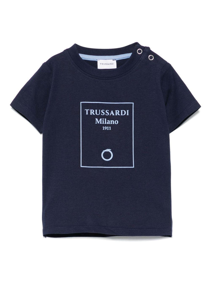 T-shirt blu navy per neonato