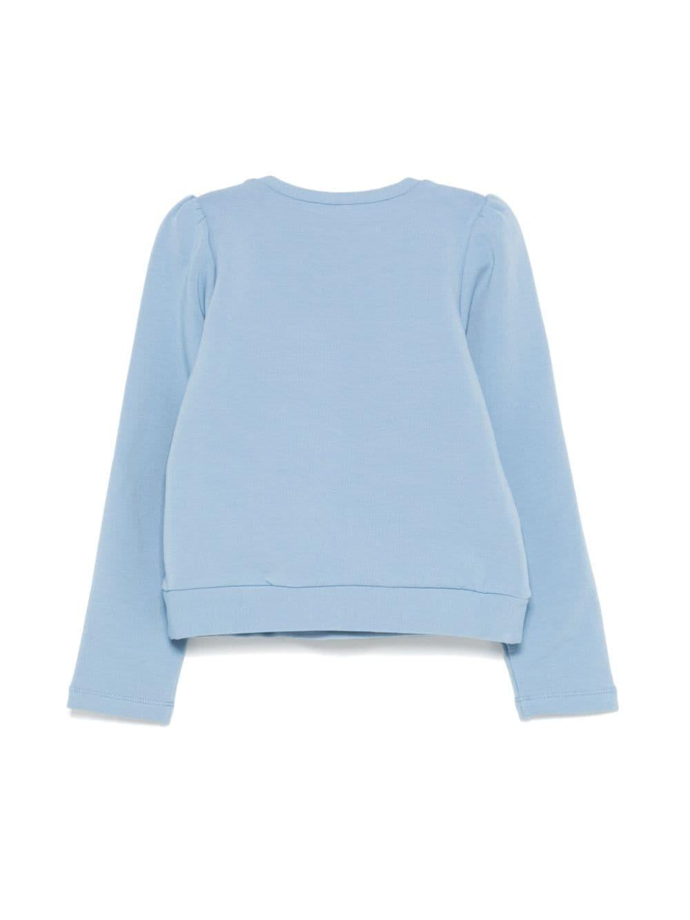 Cornflower blue sweatshirt for girls