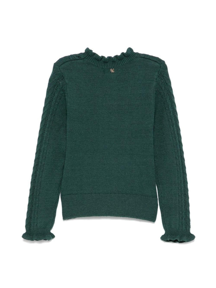 Maglione verde scuro per bambina