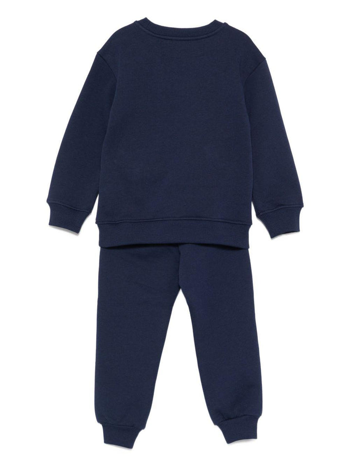 Completo sportivo blu navy per bambino HUK04DLCA23 40016 Moschino Kids 