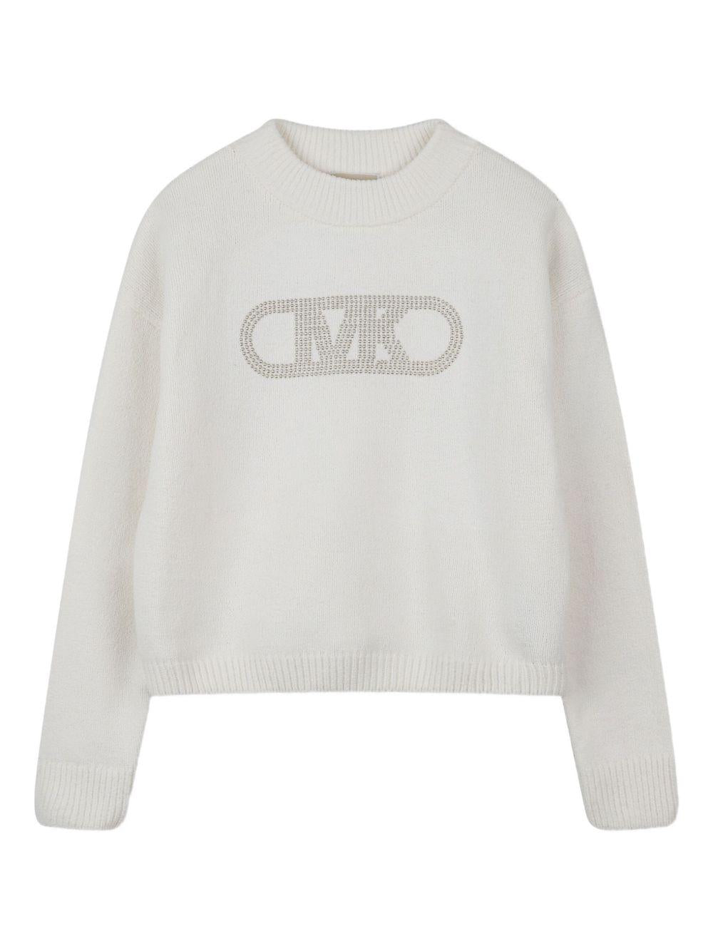 Maglione bianco per bambina R30460 190 Michael Kors Kids 