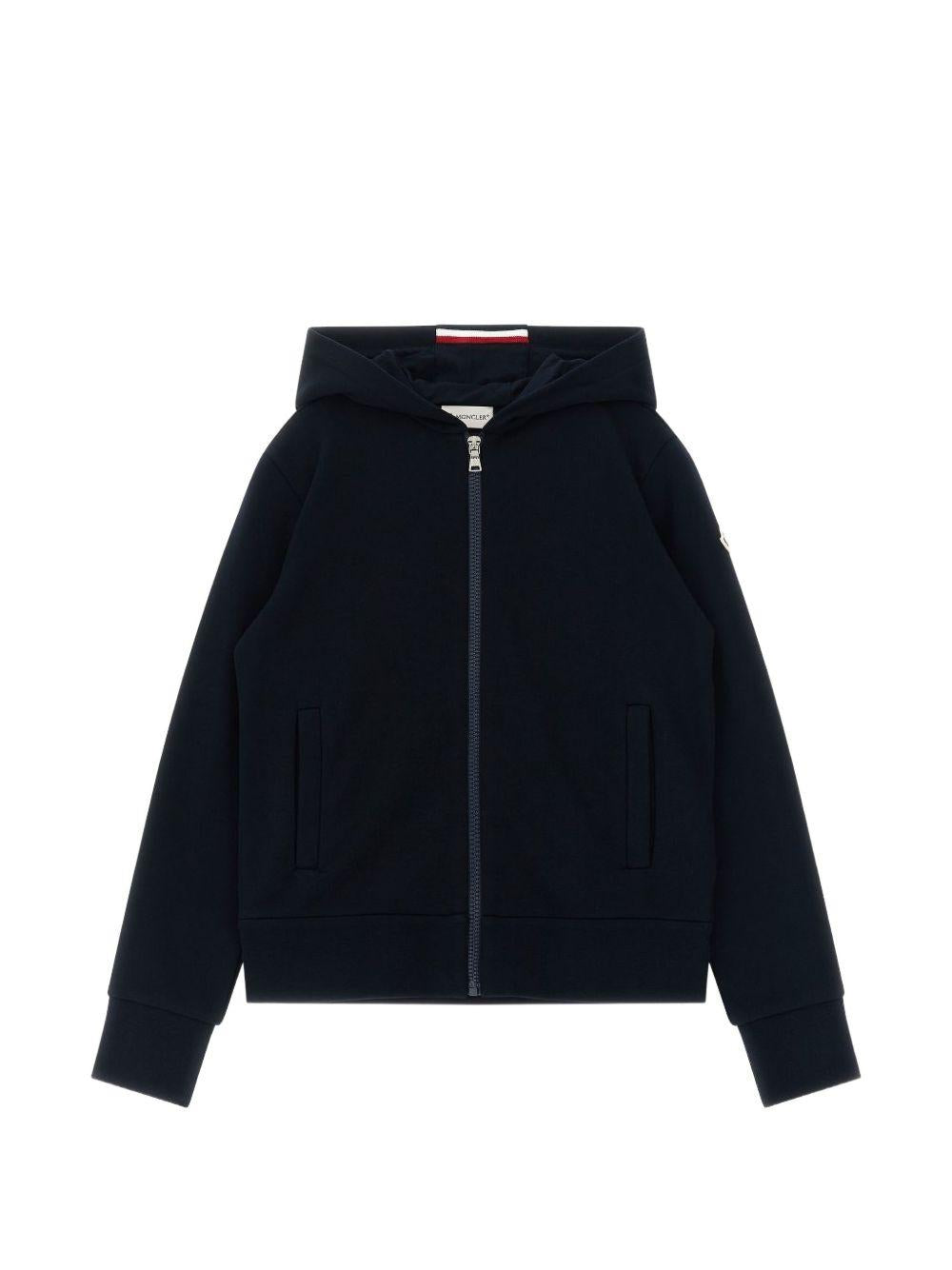 Felpa blu navy per bambino 9548G0000189AKM 778 Moncler Kids 