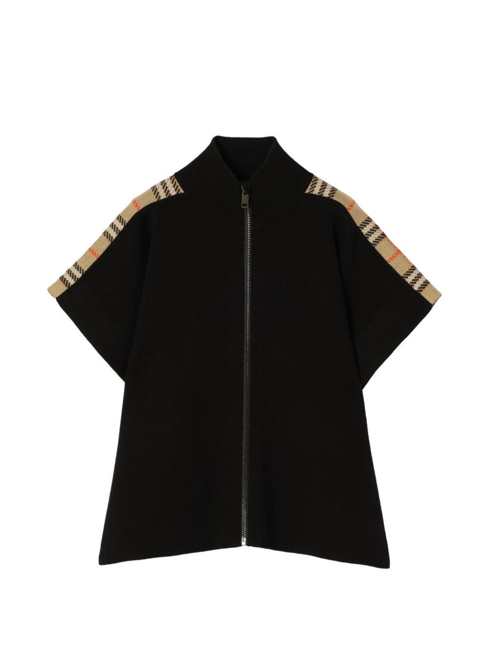 Mantella nera per bambina 8129887 C1462 Burberry Kids 