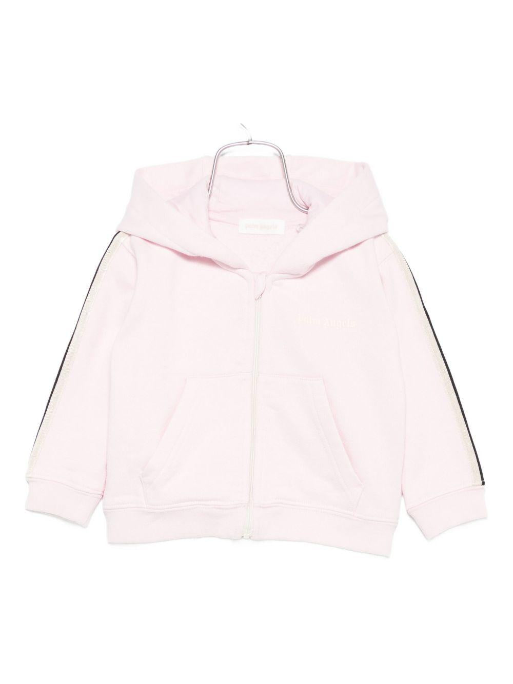 Felpa rosa pallido per neonata PG3X003F25FLE001 3C03 Palm Angels Kids 