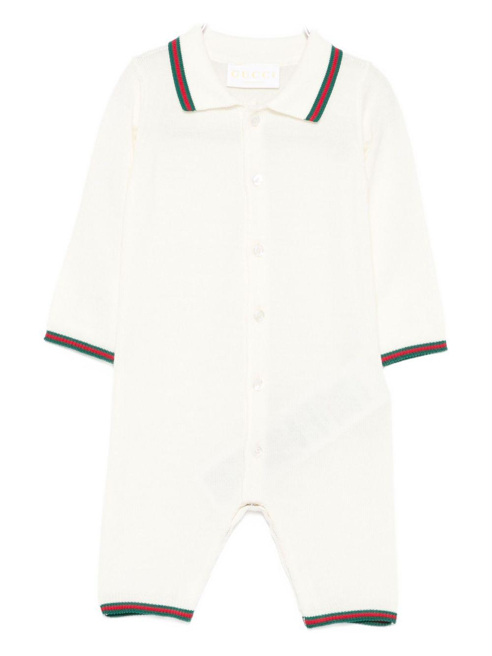 Tutina bianca per neonato 825863XKEXN 9112 Gucci Kids 