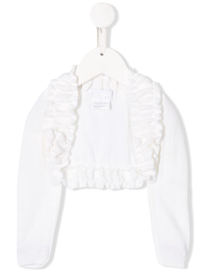 Cardigan bianco per neonata