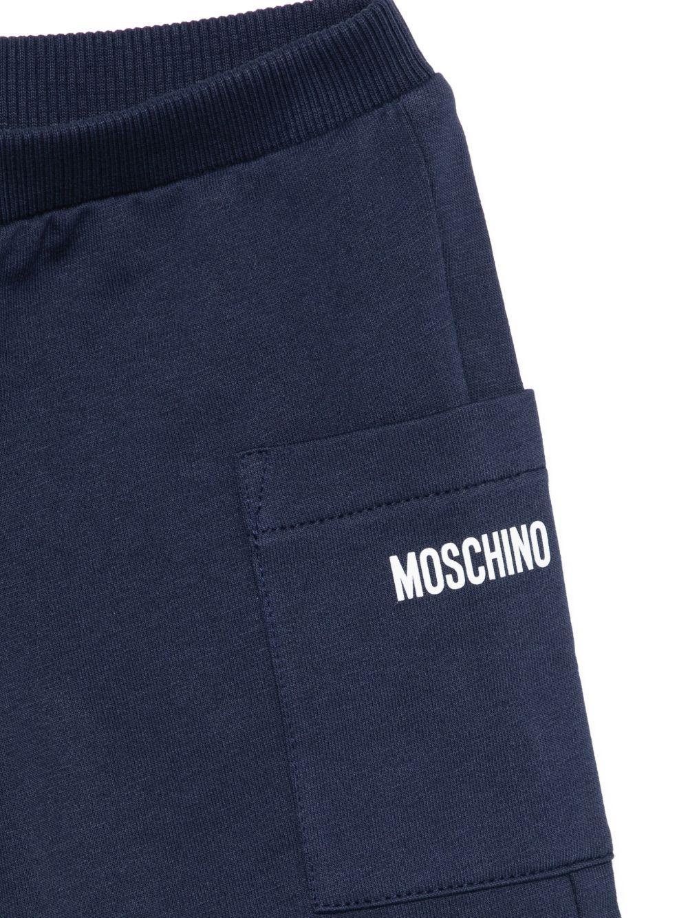 Completo blu navy per neonato MUG01ULCA19 40016 Moschino Kids 