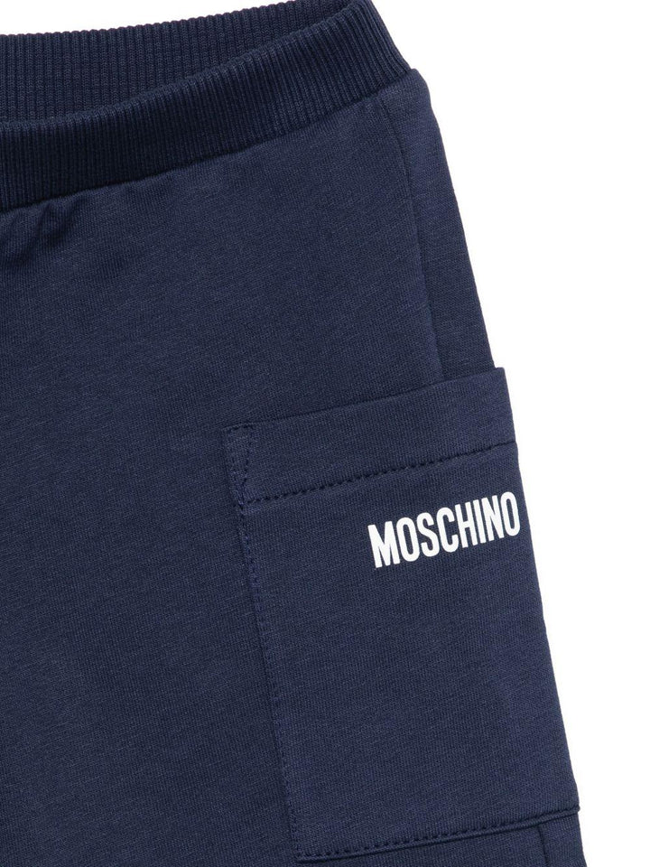 Completo blu navy per neonato MUG01ULCA19 40016 Moschino Kids 