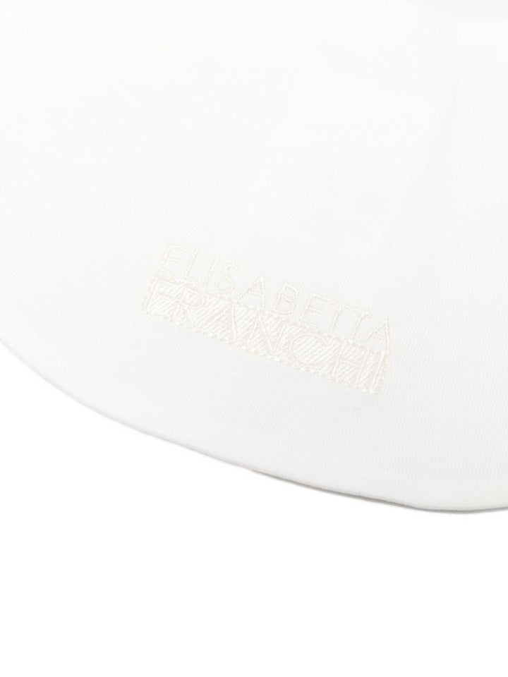Bavetta bianca per neonata ENBA0670JF054 0004 Elisabetta Franchi Kids 