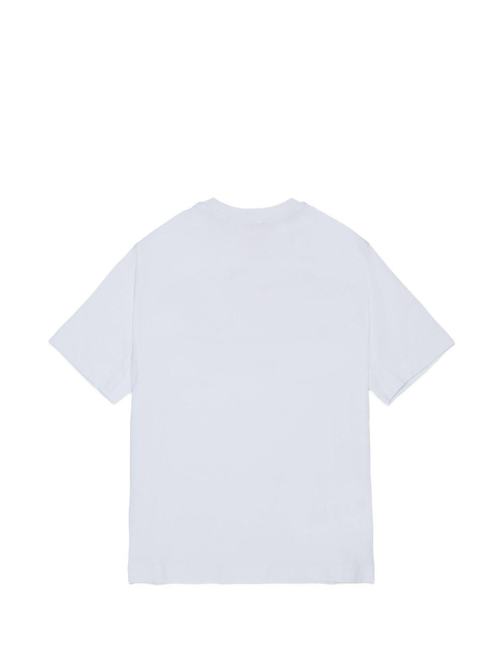T-shirt bianca per bambino J02968KYA1Y K100 Diesel Kids 