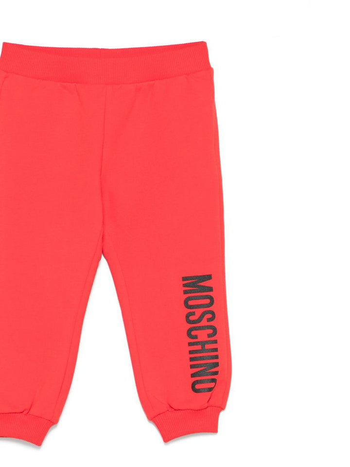Pantalone rosso per neonato MUP05QLDA17 50109 Moschino Kids 