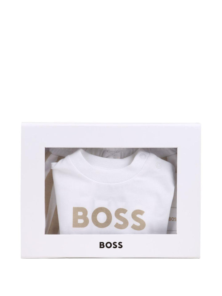 Completo bianco/beige per neonato J53048 249 Boss Kids 