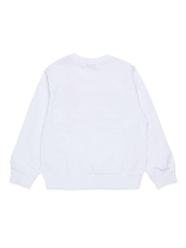 White sweatshirt for boys with logo