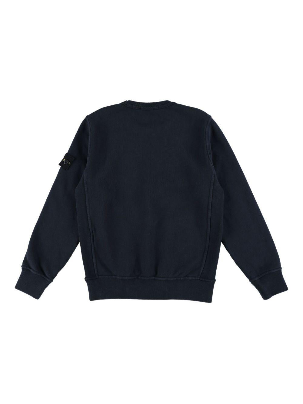 Felpa blu navy per bambino 66100001S0A20 V0020 Stone Island Kids 