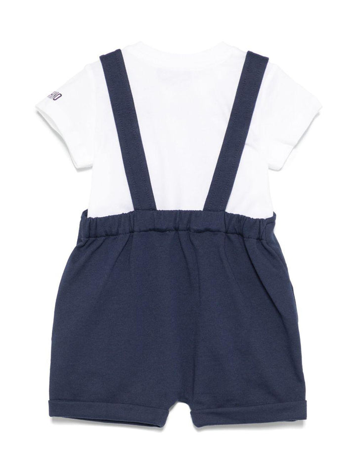 Completo bianco/blu navy per neonato
