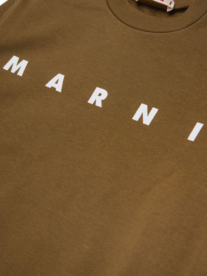 Felpa marrone per bambino M01612M00V0 0M721 Marni Kids 