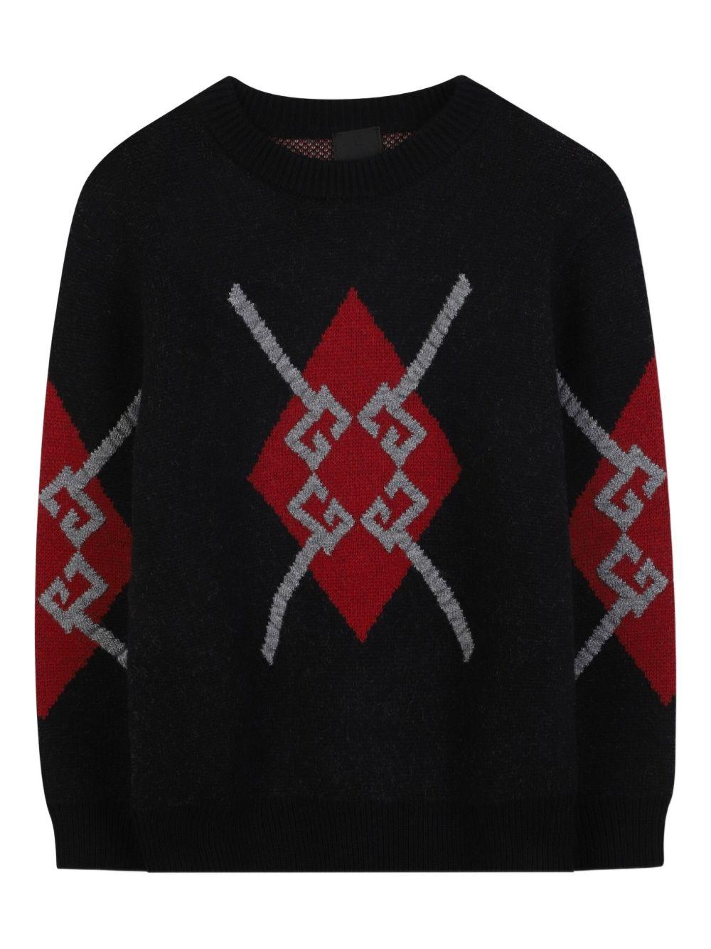 Maglione nero per bambina H30949 09B Givenchy Kids 