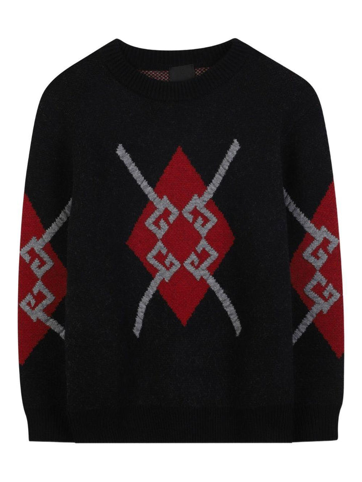 Maglione nero per bambina H30949 09B Givenchy Kids 