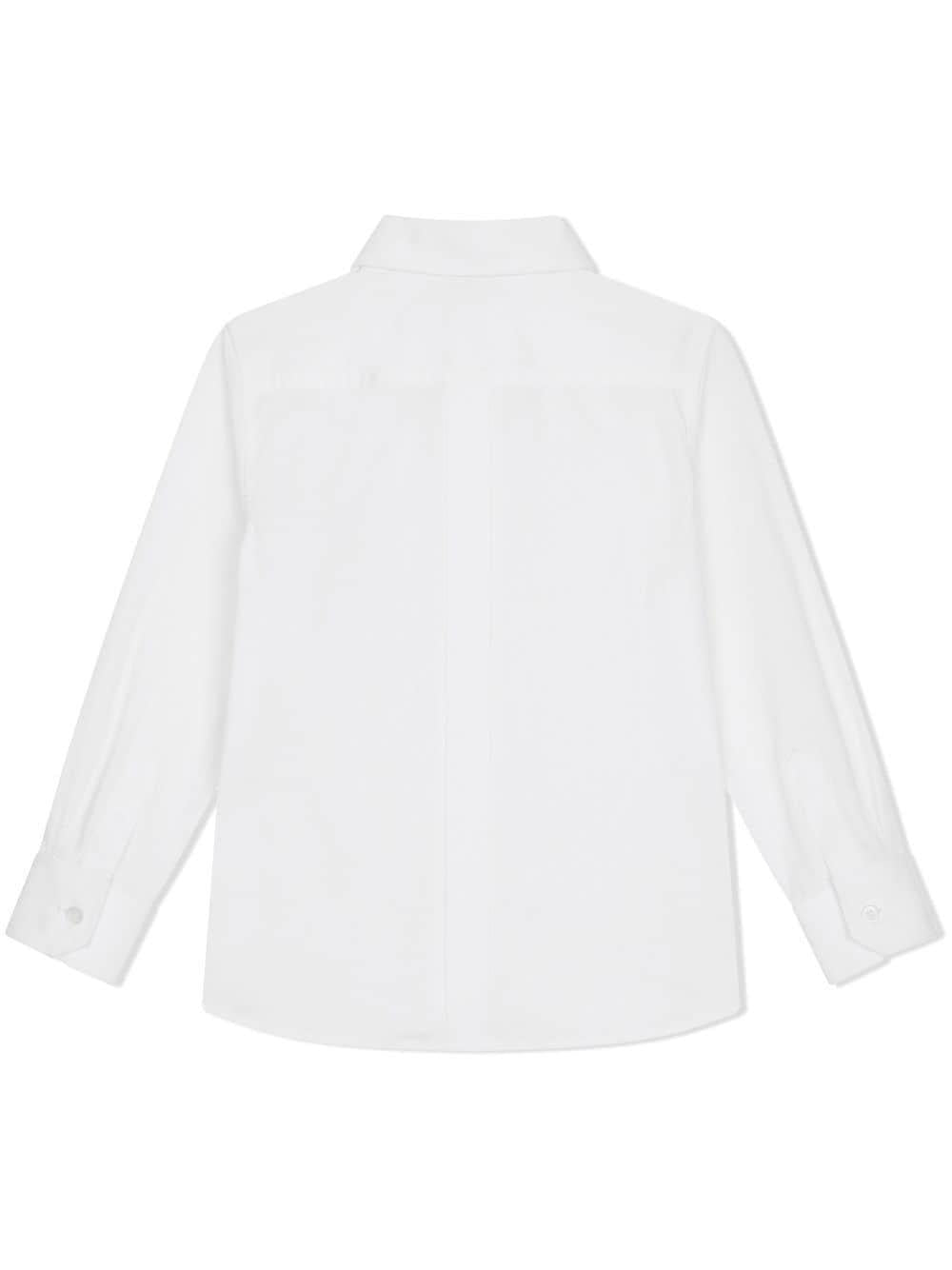 Camicia per bambino in misto cotone bianca L43S75FUEAJ W0800 Dolce & Gabbana Kids 