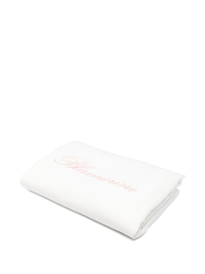 Coperta bianca per neonata BNCO0120JF031 0242 Miss Blumarine 
