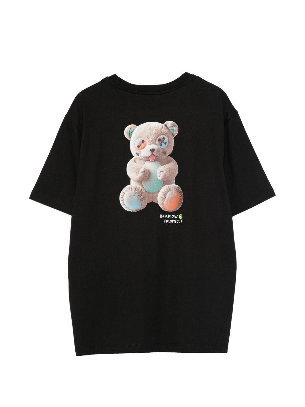 T-shirt nero per bambino S6BKJUTH003 110 Barrow Kids 