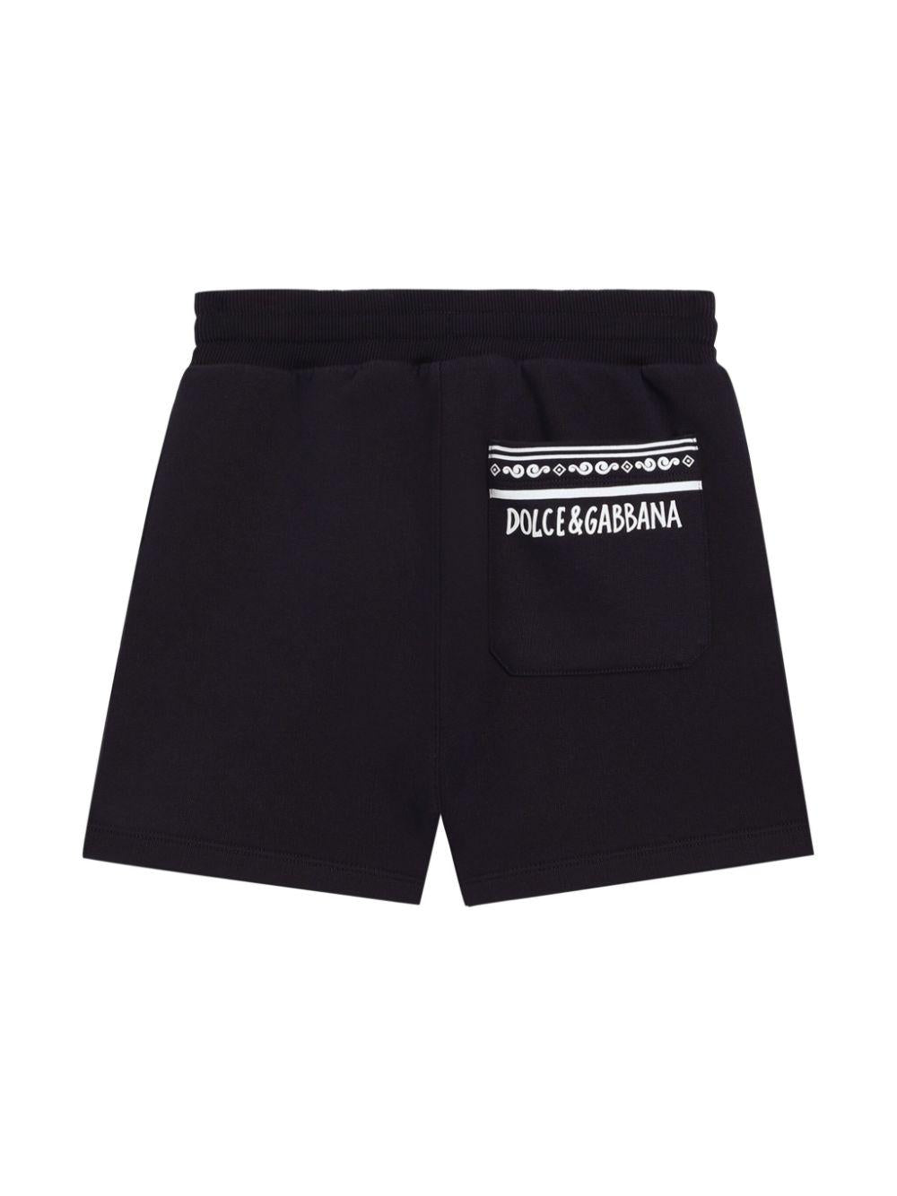 Bermuda nera per bambino L4JQU6G7OLL B0665 Dolce & Gabbana Kids 