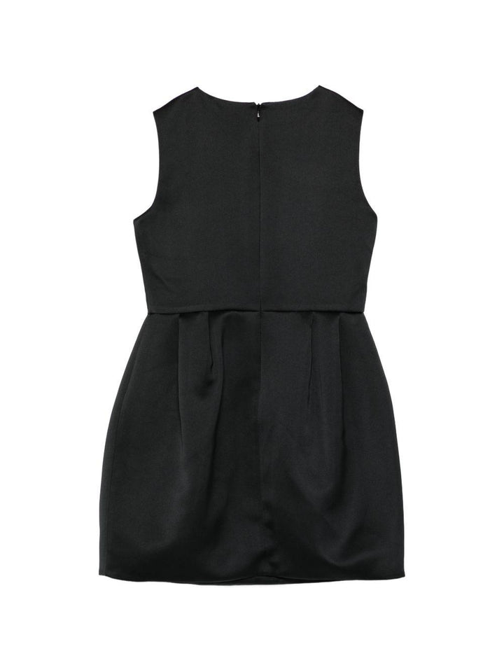 Abito bianco/nero per bambina EFAB6590RA016 D285 Elisabetta Franchi Kids 